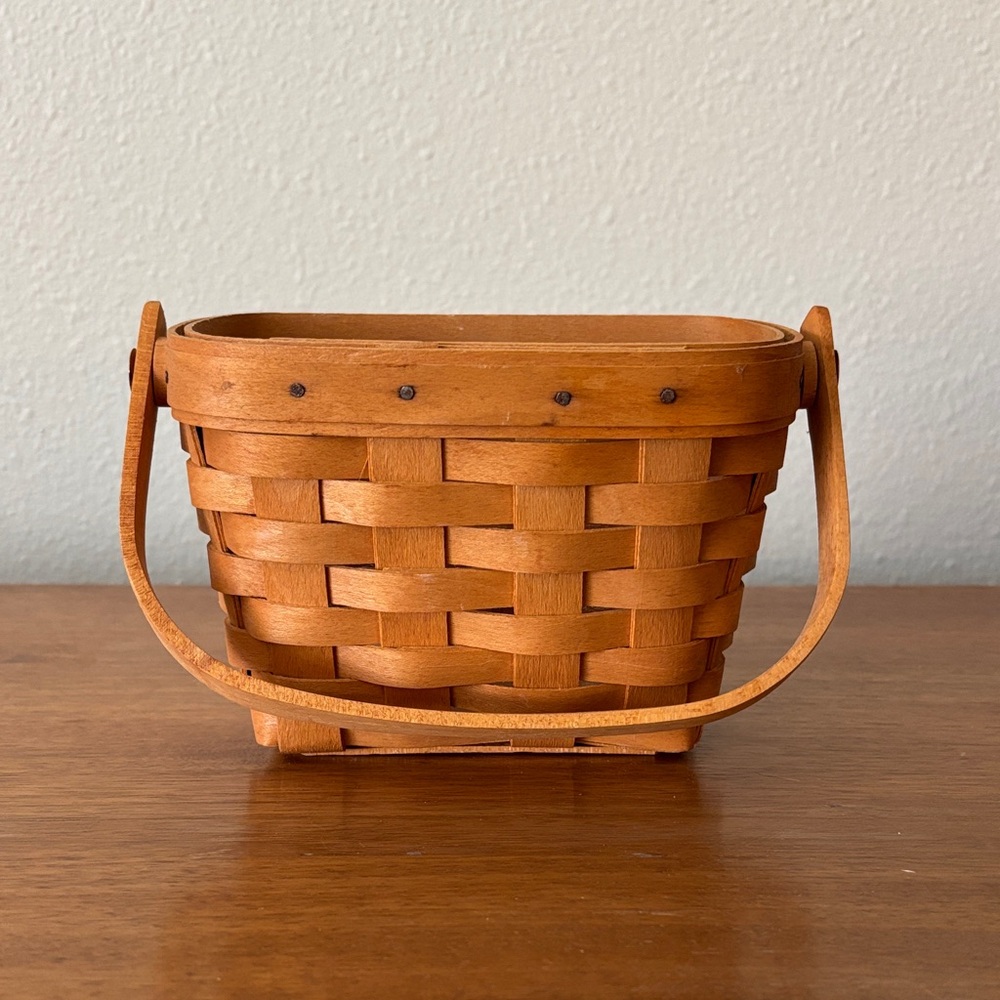 Longaberger 1997 Horizon of Hope Basket in Classic Stain, Protector and Liner